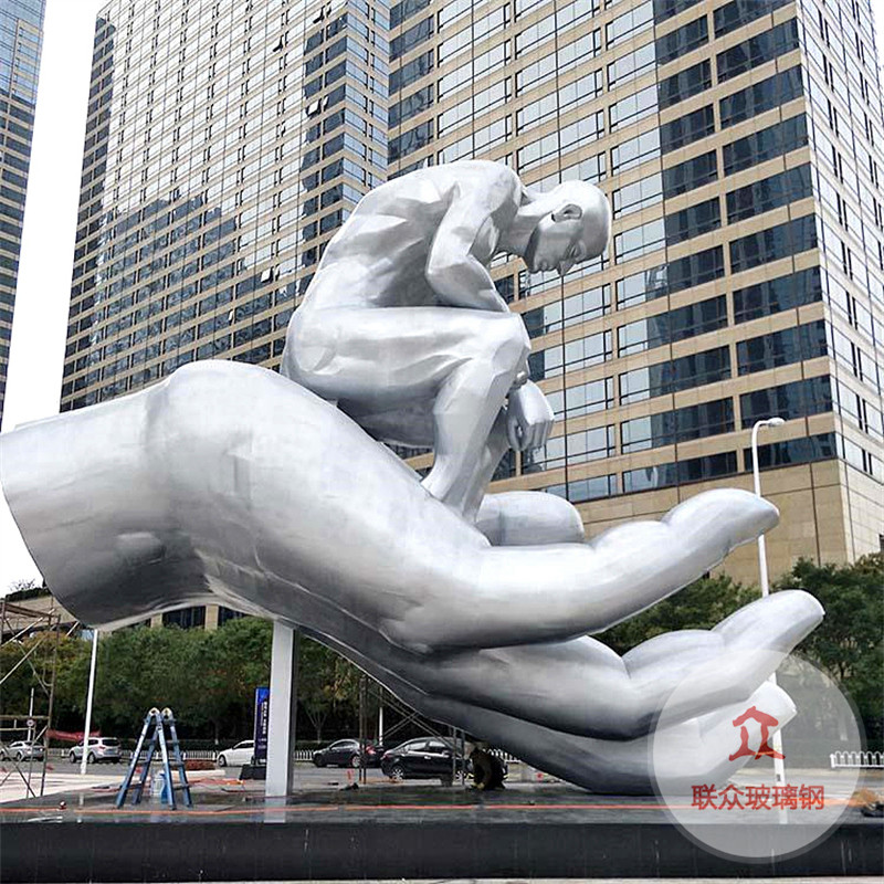大型不銹鋼雕塑定制廣場地標金屬園林戶外異形創意景觀公園擺件