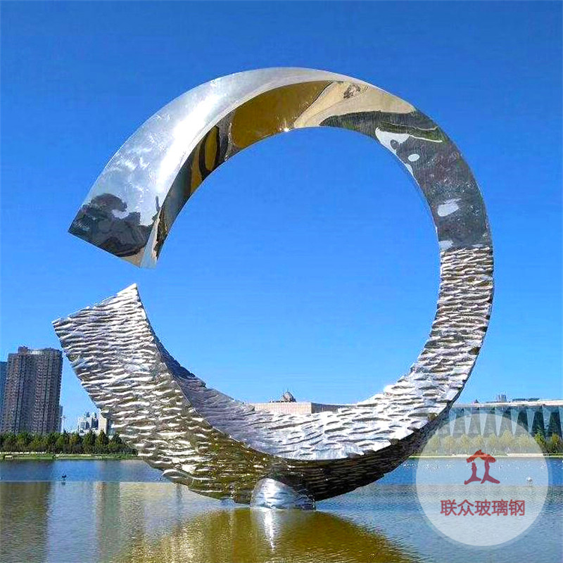 不銹鋼假山雕塑定制金屬線形管片型創意鏤空裝飾售樓部水景觀擺件