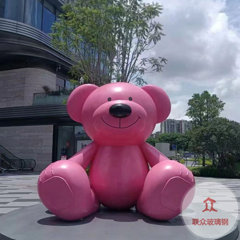 戶外園林景觀玻璃鋼卡通兔子雕塑商場售樓部小區幼兒園小動物擺件
