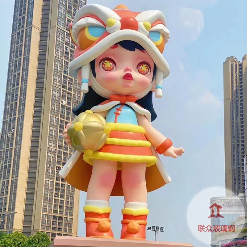 網紅拍照打卡蜜蜂玻璃鋼商場卡通花缸雕塑幼兒園裝飾彩虹發光擺件