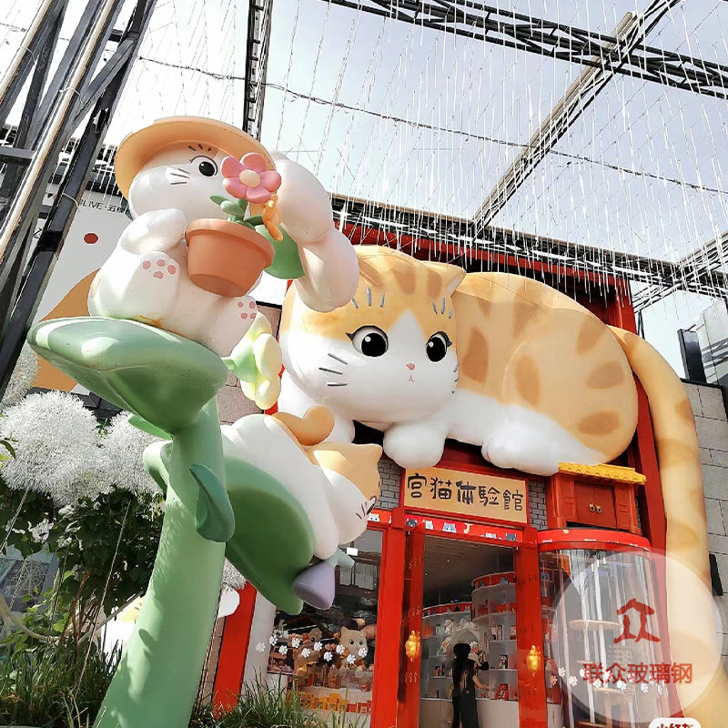 現貨供應玻璃鋼雕塑室外園林廣場室內商場大型擺件創意玻璃鋼雕塑