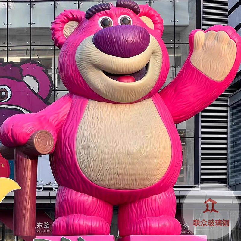 大型玻璃鋼雕塑廠家定制動物卡通彩繪吉祥物城市商場景觀美陳擺件