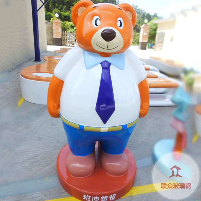 玻璃鋼雕塑網紅芝麻街公仔擺件卡通造型商場酒店景觀裝飾卡通擺件