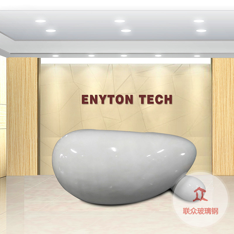 創意異形玻璃鋼烤漆前臺大型公司訂做大堂接待售樓部服務吧臺定制