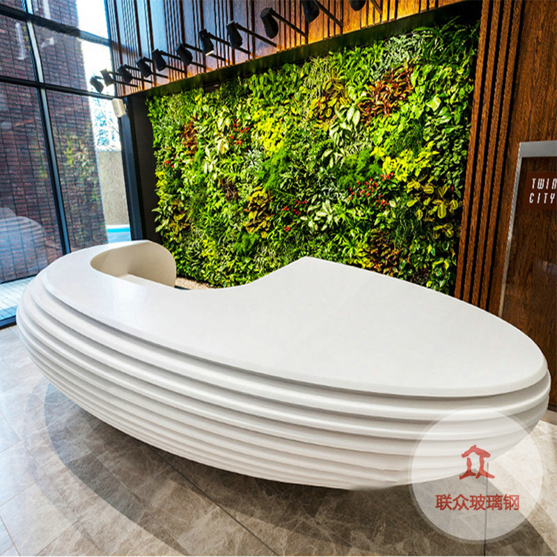 定制玻璃鋼前臺展廳商品展示臺售樓處地產展廳樓盤源頭廠家批發