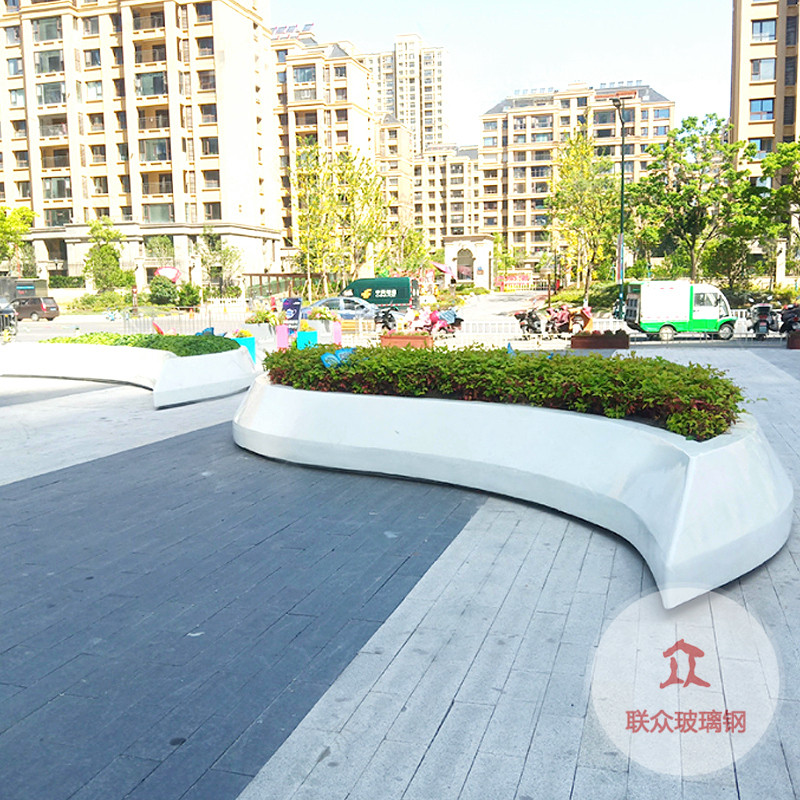 玻璃鋼座椅商場休閑創意樹林云朵椅公園庭院戶外市政樹池坐凳定制