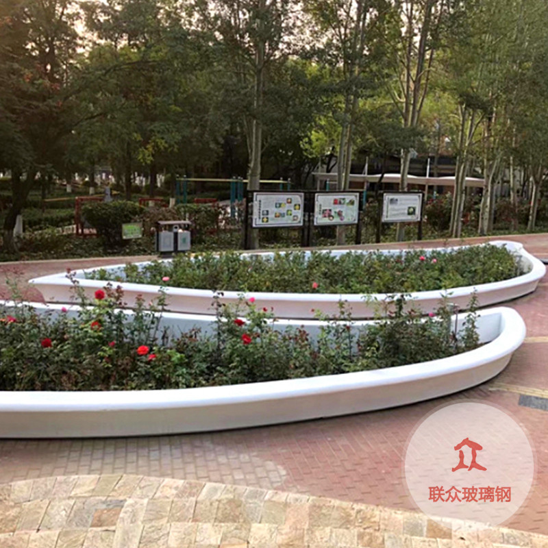 簡約玻璃鋼樹池圓形拼接座椅戶外休息圍樹坐凳景觀創意異形休閑凳