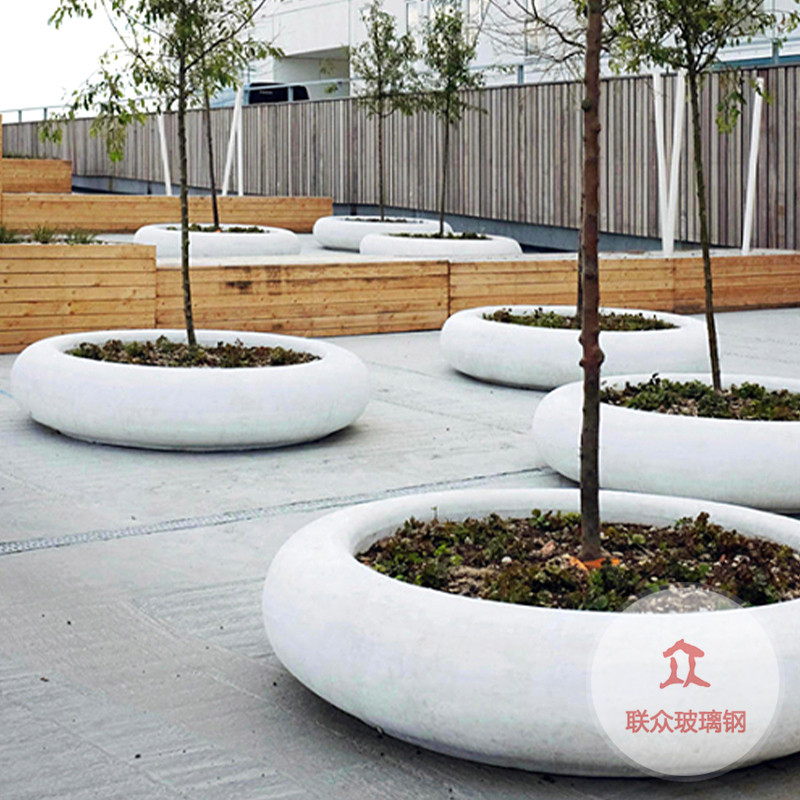 玻璃鋼座椅樹池坐凳商場休閑椅戶外公園創意等候椅異型美陳廠家