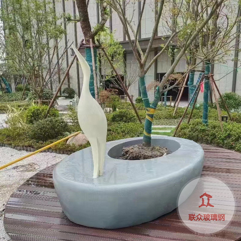 工廠玻璃鋼日字休閑座椅商場公園戶外玻璃鋼樹池坐凳創意美陳花箱