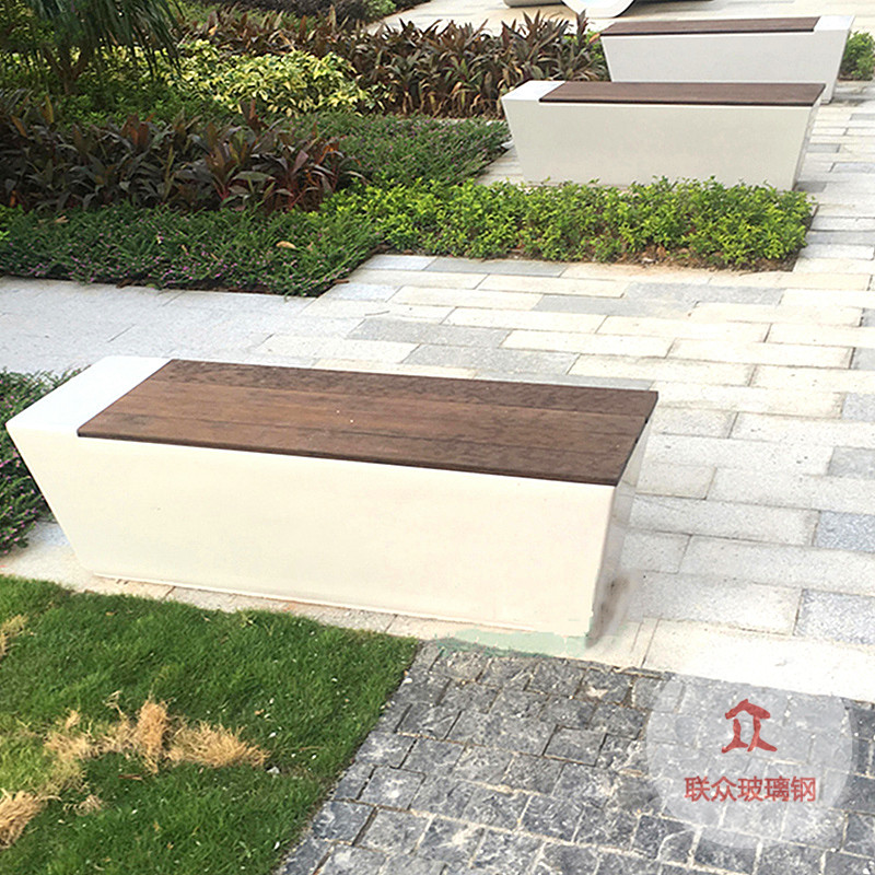 玻璃鋼樹池座椅創意商場休閑椅景觀花盆公園種植戶外園林坐凳定制